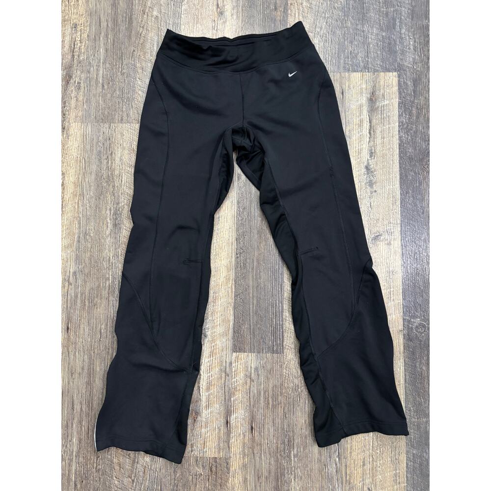 Nike Dri-FIT Women Black Running Pants Athletic Yoga Trousers Size S Small